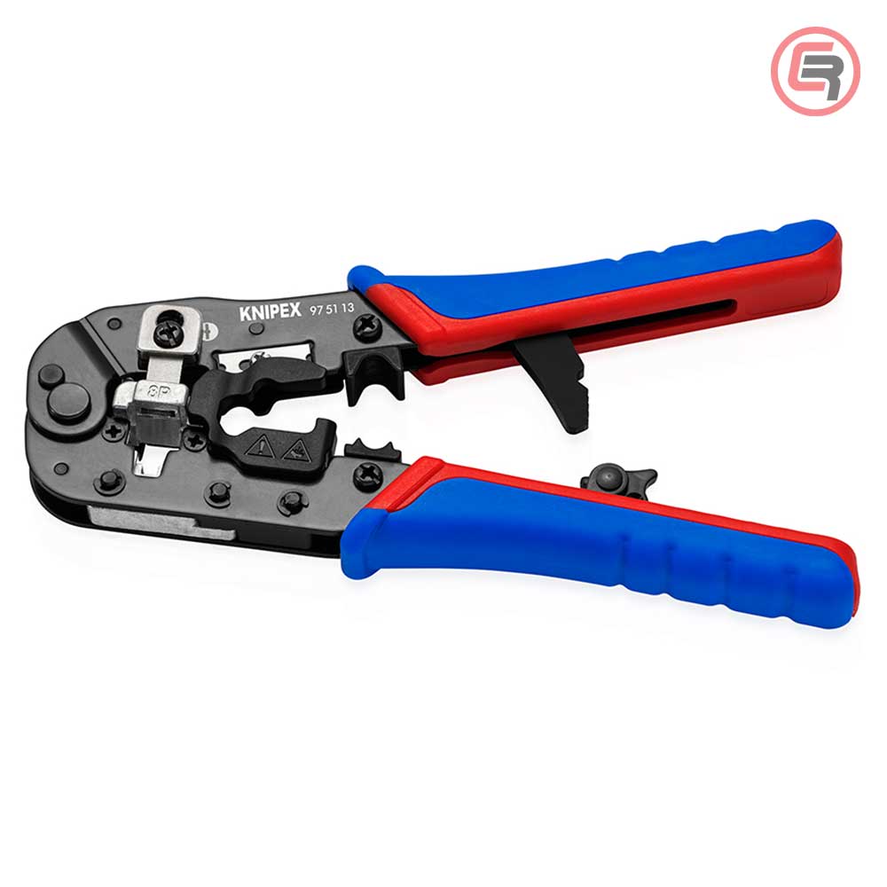 Knipex Kliješta Za 8 Polne Konektore RJ45 (8P8C) 191 mm - 97 51 13 - Slika 2