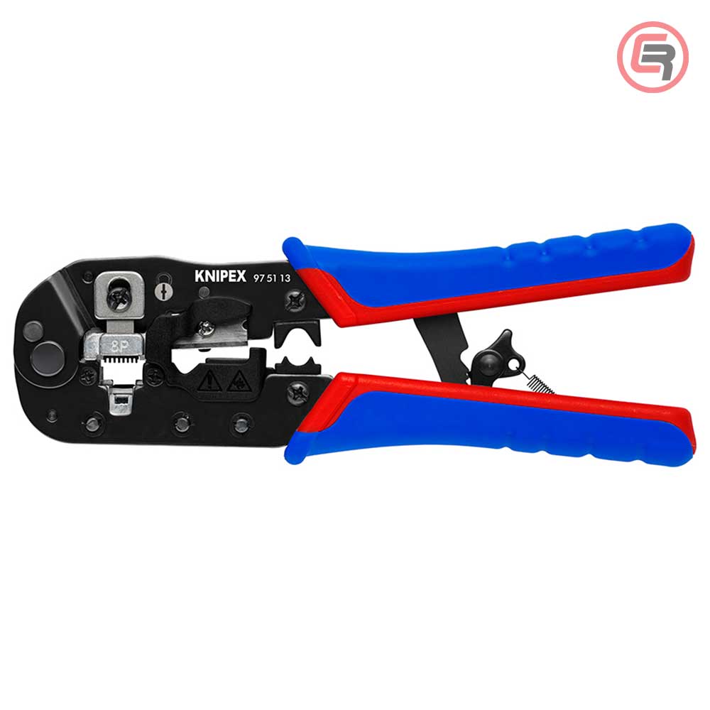 Knipex Kliješta Za 8 Polne Konektore RJ45 (8P8C) 191 mm - 97 51 13 - Slika 3