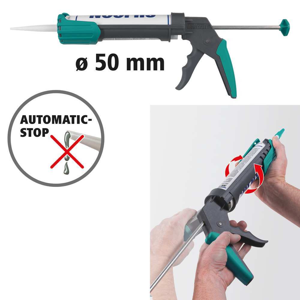 Wolfcraft Pištolj Za Silikon MG 200 / 310 ml - 4352000 - Slika 4