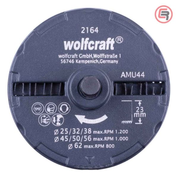 Wolfcraft Set Pila Za Rupe fi 25, 32, 38, 45, 50, 56, 62 mm / 23 mm / 7 dijelni - 2164000 - Slika 3