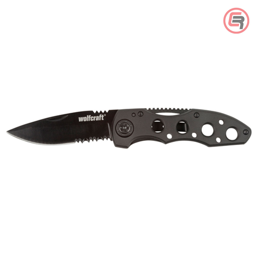 Wolfcraft Nož Preklopni Glatka + Nazubljena Oštrica 75 mm - 4289000 - Slika 4