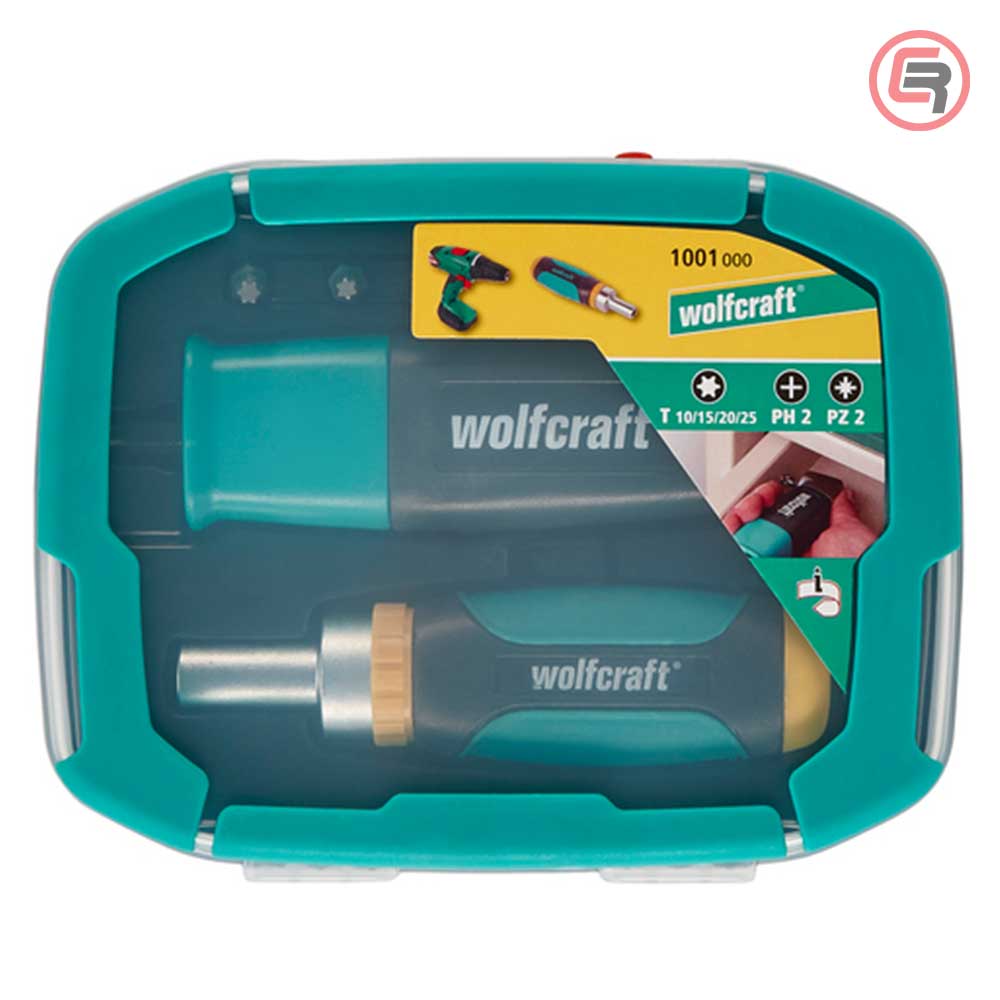 Wolfcraft Garnitura Bitova Sa Kutnim Držačem / PH2, PZ2, T10, T15, T20, T25 / 8 dijelna - 1001000 - Slika 2