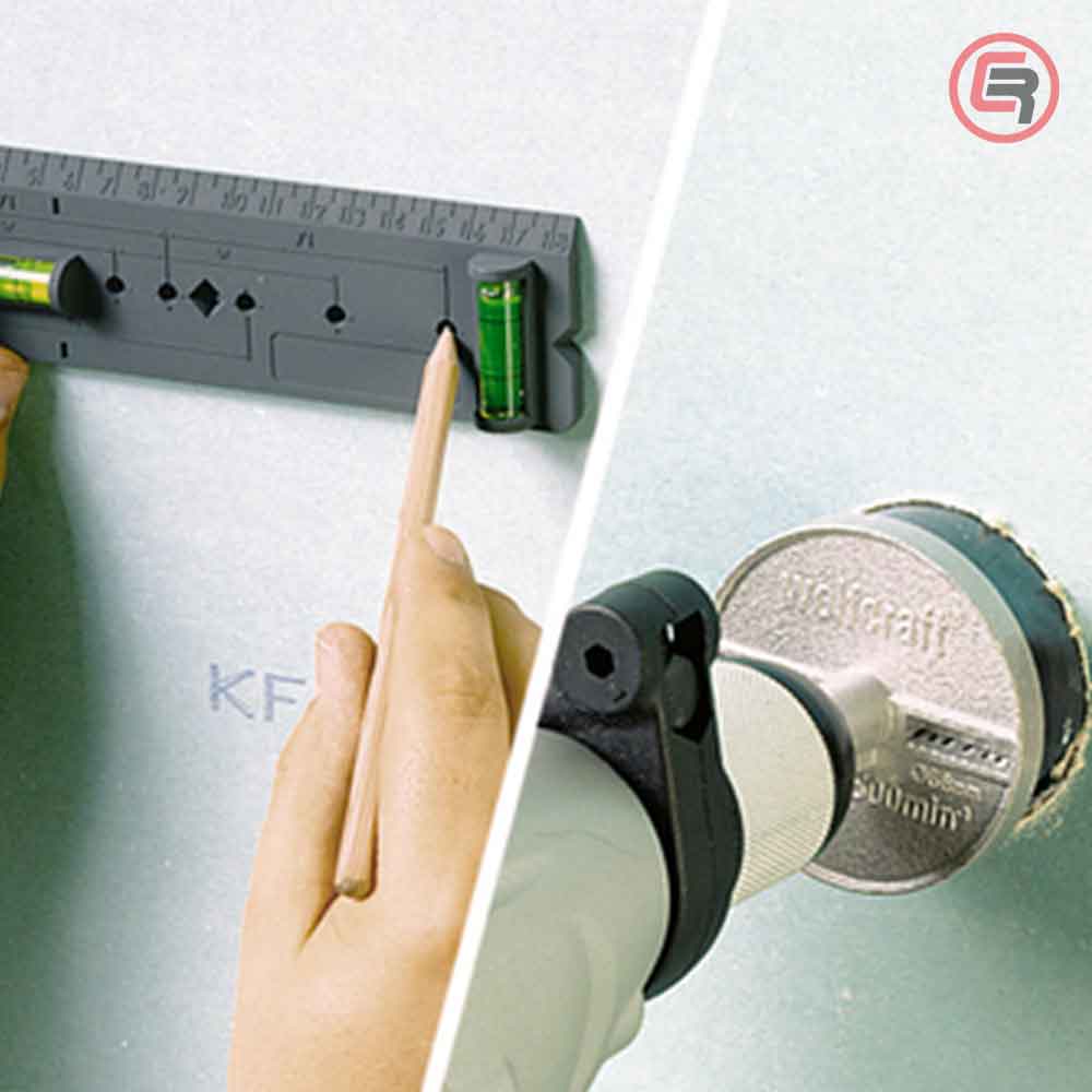 Wolfcraft Šablon Za Bušenje Rupa Za Utičnice - 4050000 - Slika 4