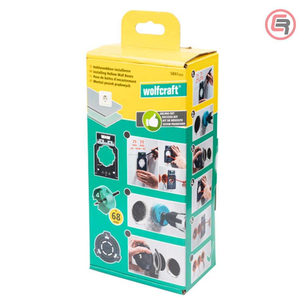 Wolfcraft Set Za Postavljanje Razvodnih Kutija / 3 dijelni - 5897000 - Slika 2