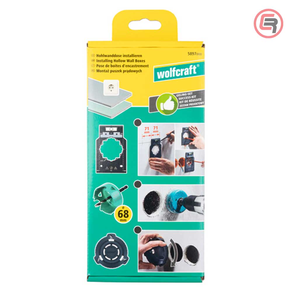 Wolfcraft Set Za Postavljanje Razvodnih Kutija / 3 dijelni - 5897000 - Slika 3