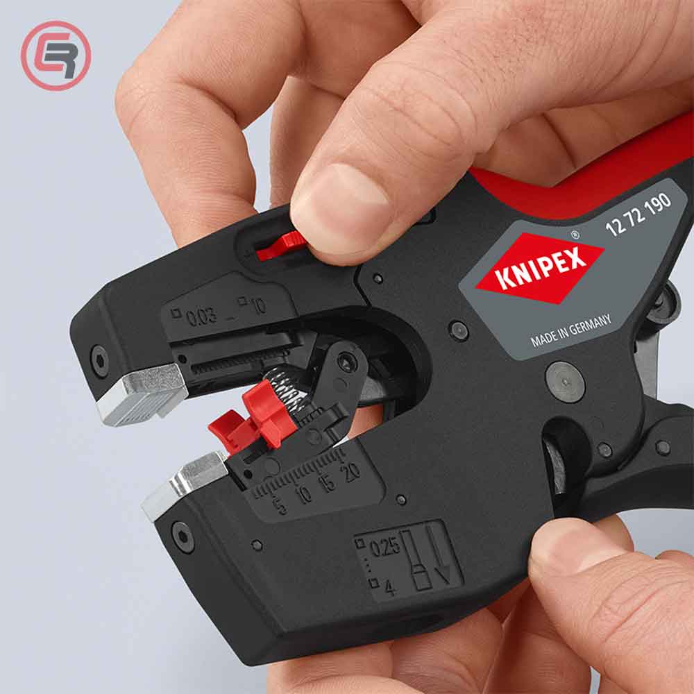 Knipex Kliješta Multifunkcionalna Za Električare NexStrip 10mm2 / 4mm2 / 10mm2 - 12 72 190 - Slika 7