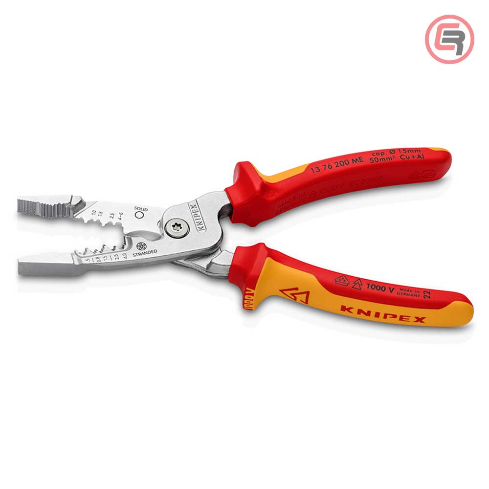 Knipex Kliješta Elektroinstalacijska Multifunkcionalna 200mm 1000V – 13 76 200 ME - Slika 2
