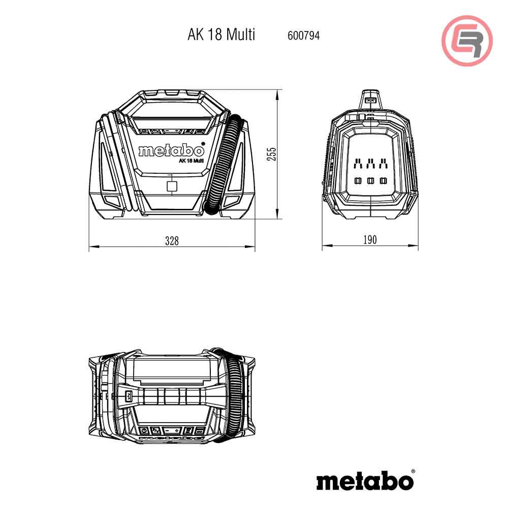 Metabo Kompresor Aku AK 18 MULTI Bezuljni 18V (bez baterije i punjača) – 600794850 - Slika 10