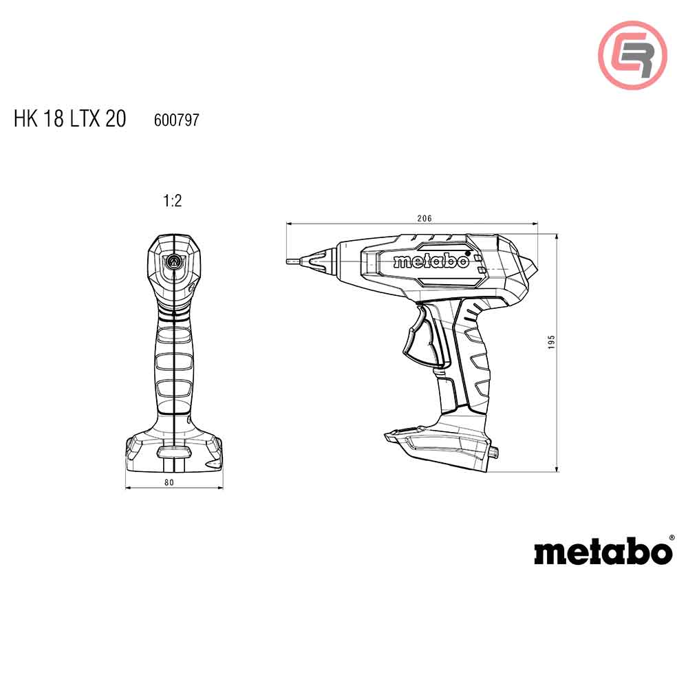 Metabo Pištolj HK 18 LTX 20 Za Ljepljenje Aku 18V (bez baterija i punjača) - 600797850 - Slika 9
