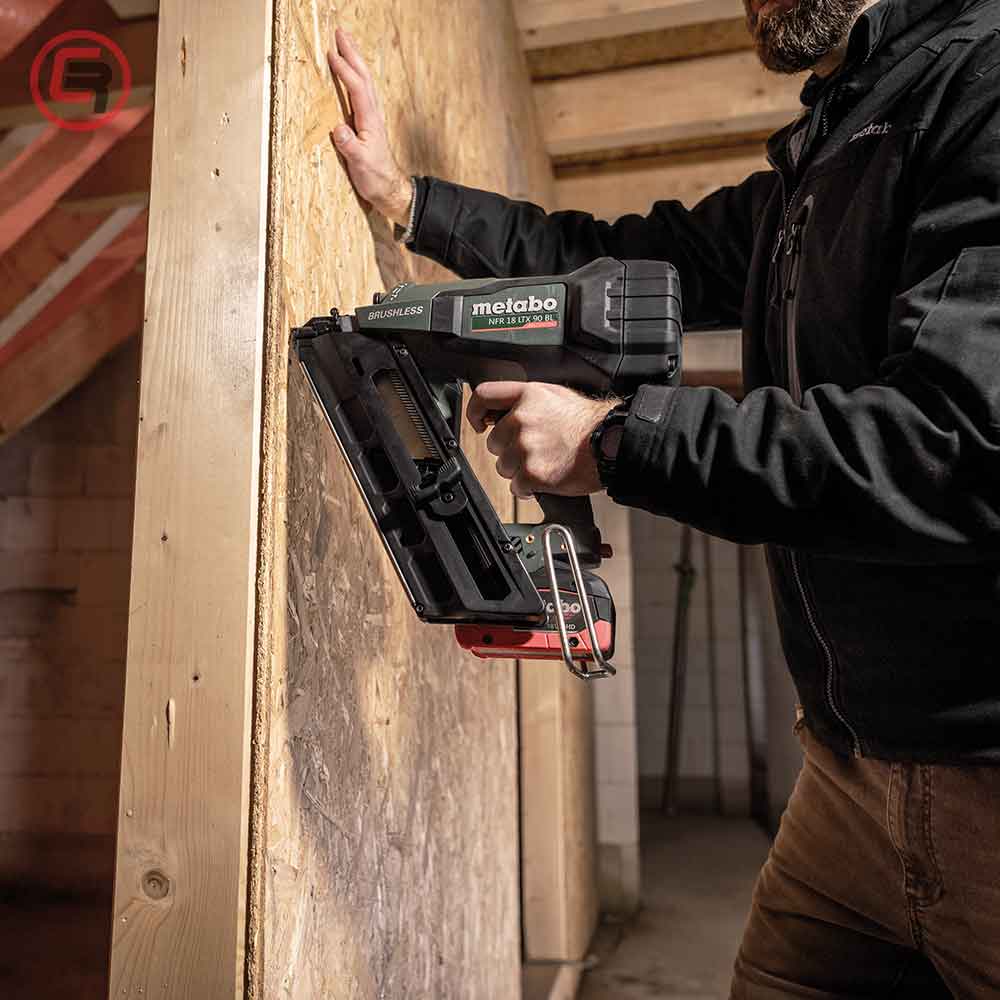 Metabo Pištolj Za Eksere Aku NFR 18 LTX 90 BL / 18V 2xAKU (4,0Ah LiHD) ASC 145 – 612090800 - Slika 4