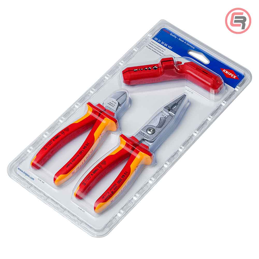 Knipex Set Alata Za Elektro Instalacije 1000V / 3 dijelni – 00 31 30 BK V01 - Slika 2