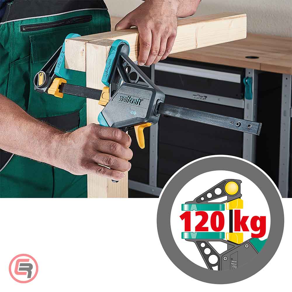 Wolfcraft Stega Jednoručna Brza EHZ PRO 100 / 150 mm - 3030000 - Slika 2