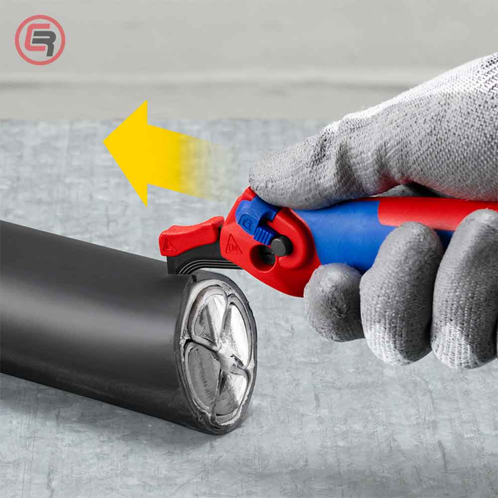 Knipex Nož Za Skidanje Izolacije Sa Kukom i Račna Funkcijom 146 mm - 16 50 145 SB - Slika 5