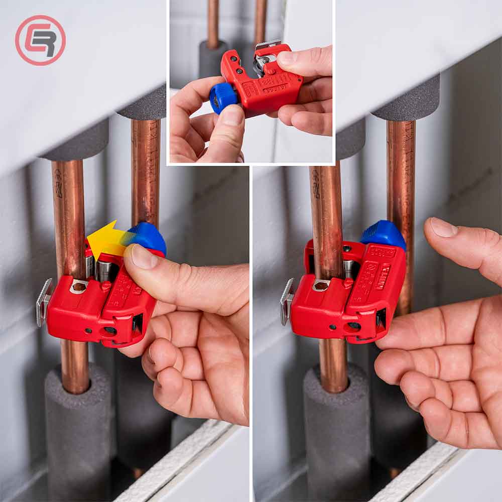 Knipex Rezač Za Bakarne i Čelične Cijevi TubiX S fi 6-35 mm / 90 31 01 - Slika 8