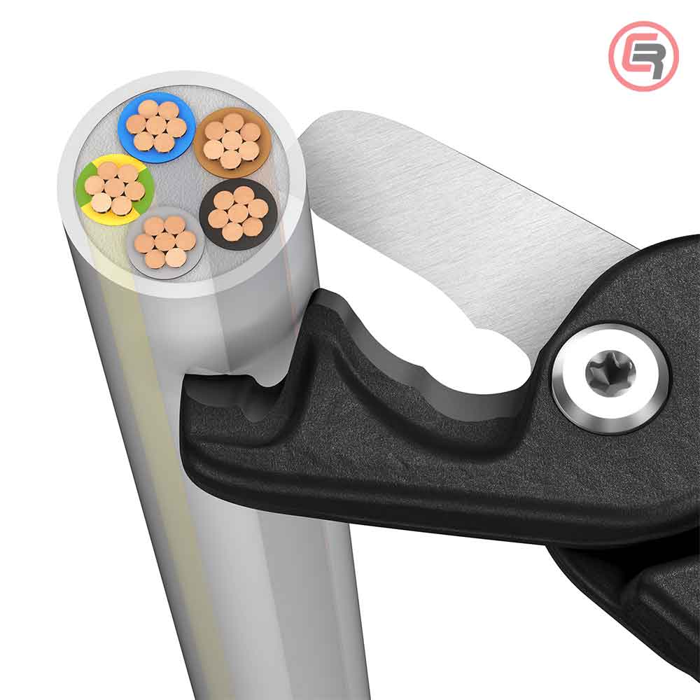 Knipex Škare Makaze 225mm Za Kablove StepCut XL fi 23mm / 120mm2 1000V – 95 18 225 - Slika 4