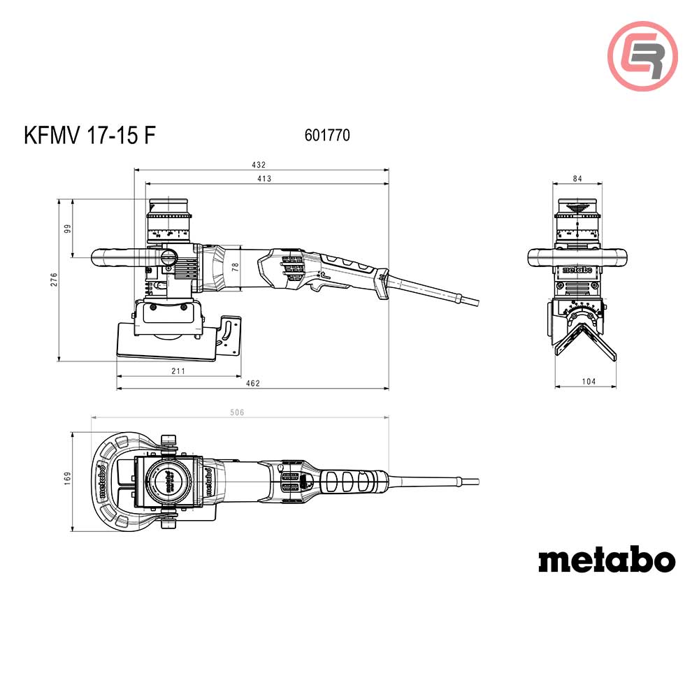 Metabo Glodalica KFMV 17-15 F Za Skidanje Rubova 1.700 W + metaBOX – 601770500 - Slika 10