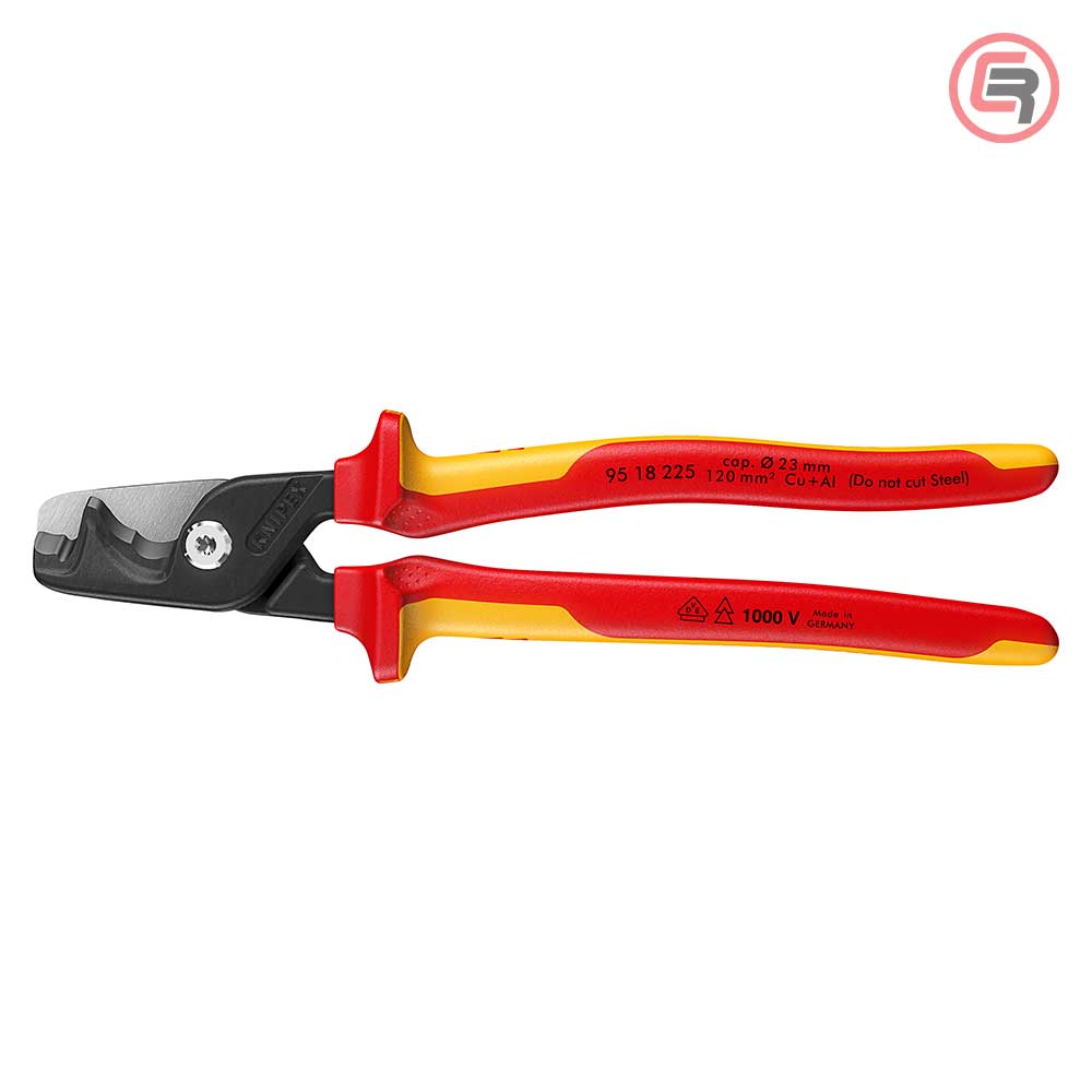 Knipex Škare Makaze 225mm Za Kablove StepCut XL fi 23mm / 120mm2 1000V – 95 18 225 - Slika 2