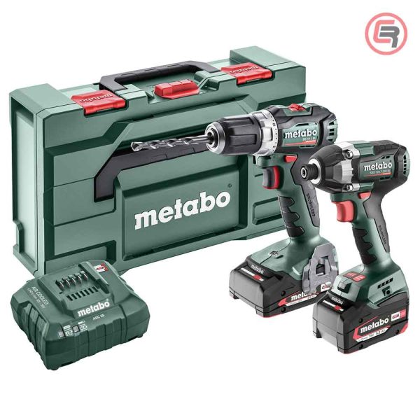 Metabo Combo Set 2.8.2 / 18V BS 18 L BL + SSD 18 LT 200 BL (1×2,0 Ah + 1×5,2 Ah + ASC55)+ metaBOX – 685195000