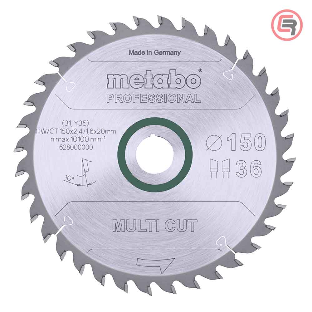 Metabo List Kružne Pile 150×2,4/1,6×20 / Z=36 Multi Cut Professional – 628000000