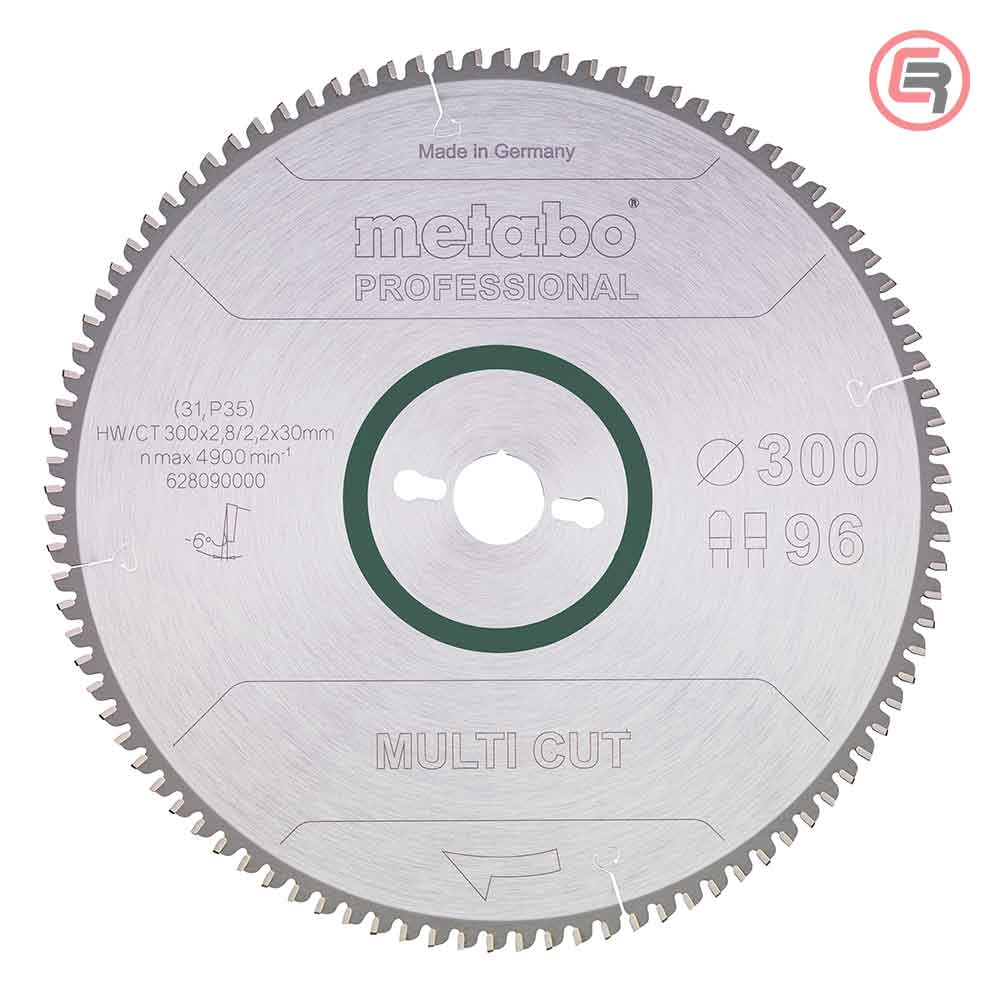 Metabo List Kružne Pile 300×2,8/2,2×30 / Z=96 Multi Cut Professional – 628090000