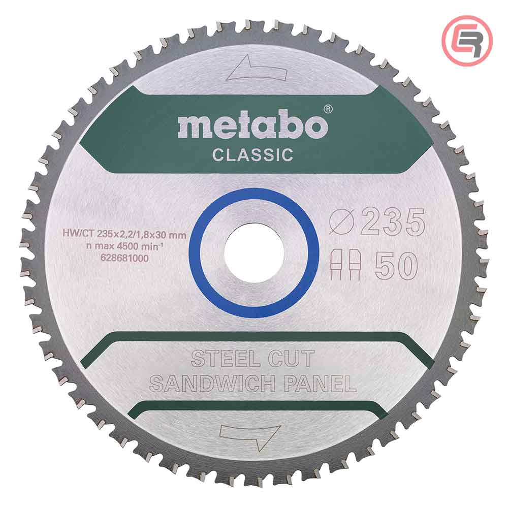 Metabo List Kružne Pile Za Metal 235×2,2/1,8×30 / Z=50 Steel Cut / Sandwich Panel Classic – 628681000