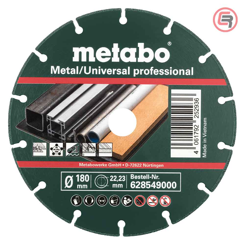 Metabo Dijamantna Rezna Ploča 180×1,6×22,23 mm "MUP" Metal / Universal Professional – 628549000