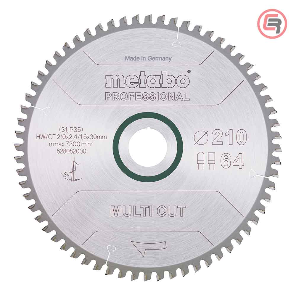 Metabo List Kružne Pile 210×2,4/1,6×30 / Z=64 Multi Cut Professional – 628082000