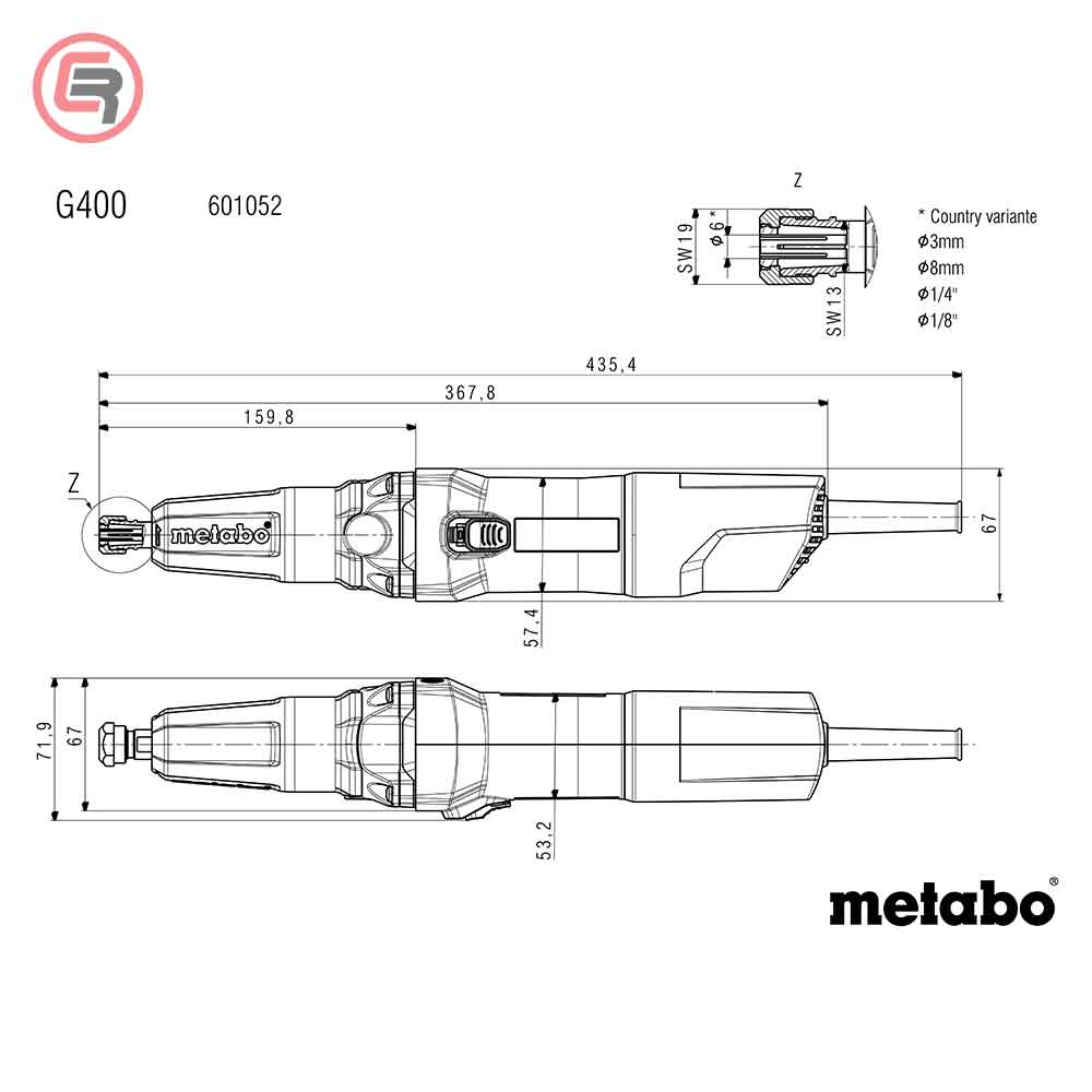 Metabo Brusilica G 400 Ravna 380W – 601052000 - Slika 2