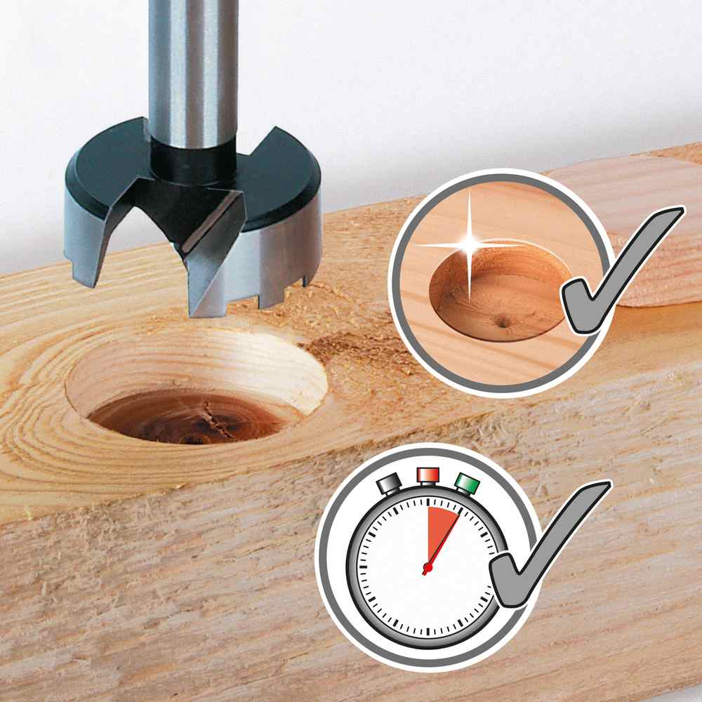 Wolfcraft Set Glodala Forstner fi 15, 20, 25, 30, 35mm / 5 dijelni - 1002000 - Slika 3