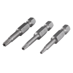 Wolfcraft Set Bit Nastavaka Sa Rupom Torx 10, 15, 20 - 50 mm / 3 dijelni - 1261000