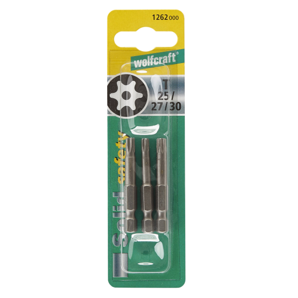 Wolfcraft Set Bit Nastavaka Sa Rupom Torx 25, 27, 30 - 50 mm / 3 dijelni - 1262000 - Image 4