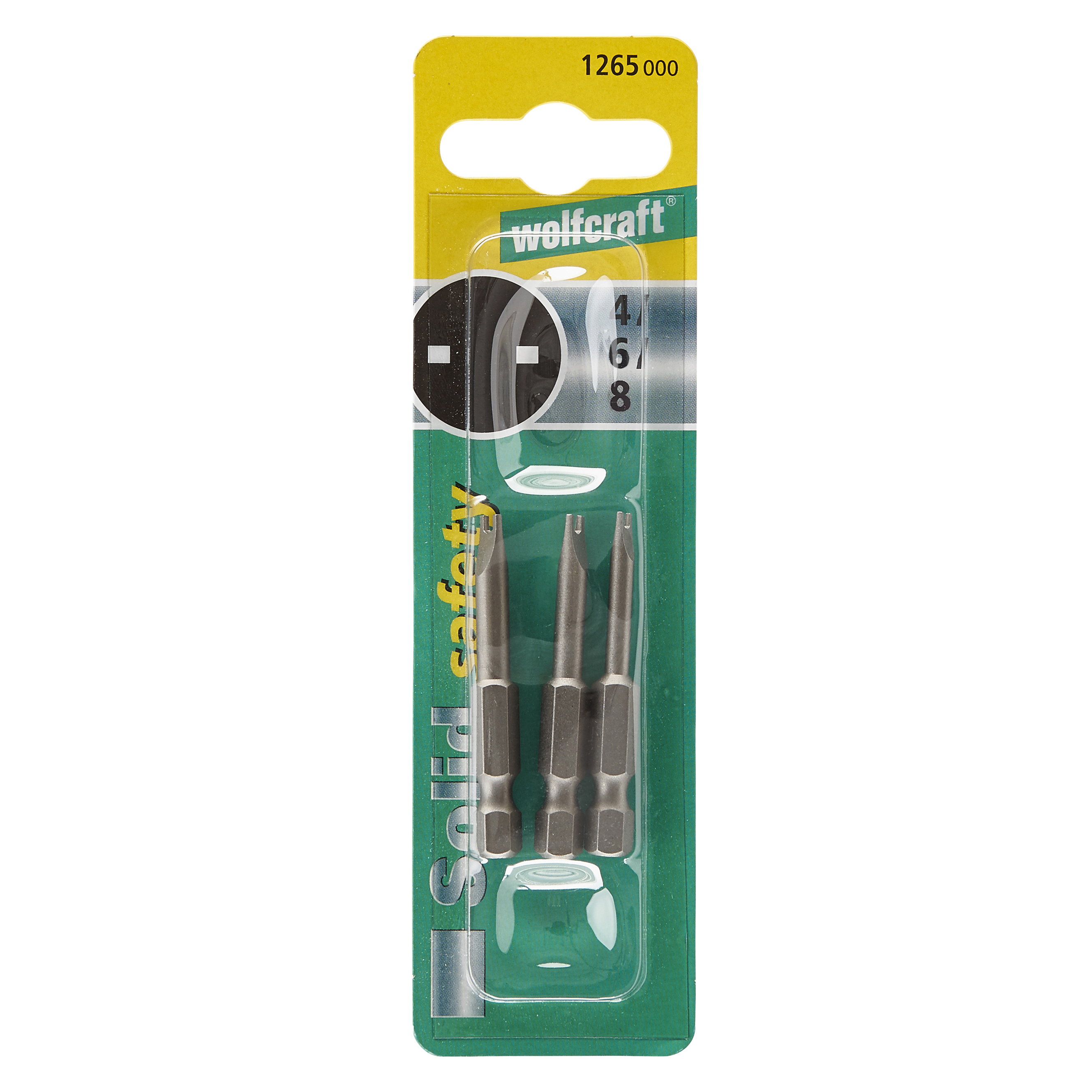 Wolfcraft Set Bit Nastavaka Plosnati Razrezani 4, 6, 8 - 50 mm / 3 dijelni - 1265000 - Slika 3