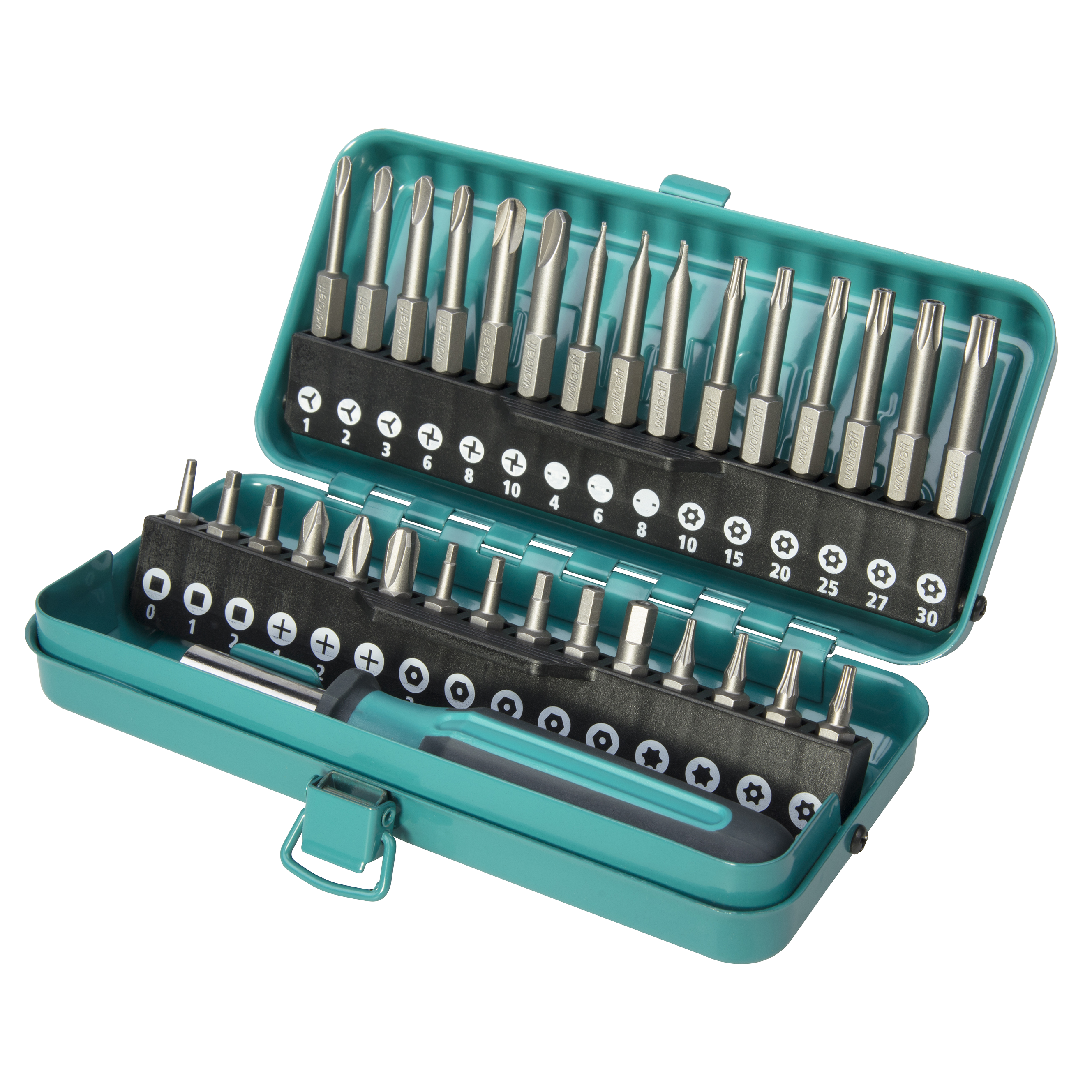 Wolfcraft Set Bit Nastavaka + Ručka "30 SOLID" Kombi / 31 dijelni - 1386000