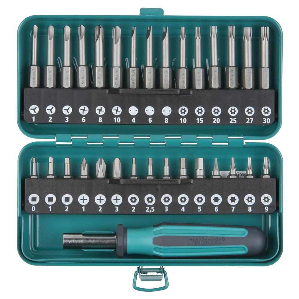 Wolfcraft Set Bit Nastavaka + Ručka "30 SOLID" Kombi / 31 dijelni - 1386000 - Slika 2