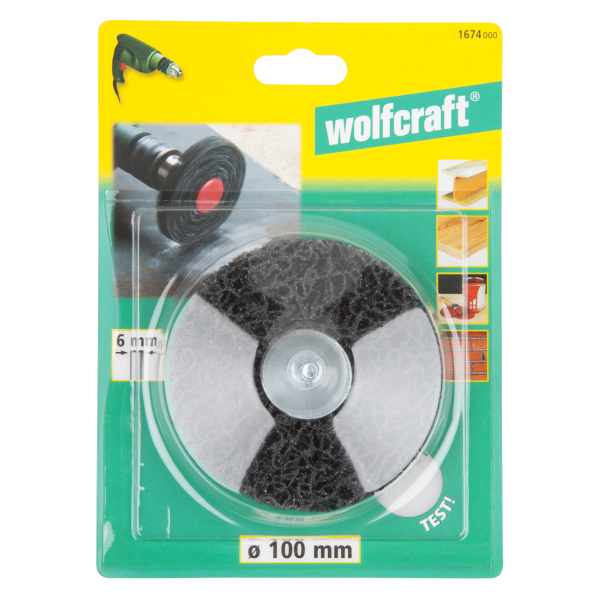 Wolfcraft Brusni Disk Univerzalni Za Čišćenje fi 100x13 mm Prihvat 6 mm - 1674000 - Image 5