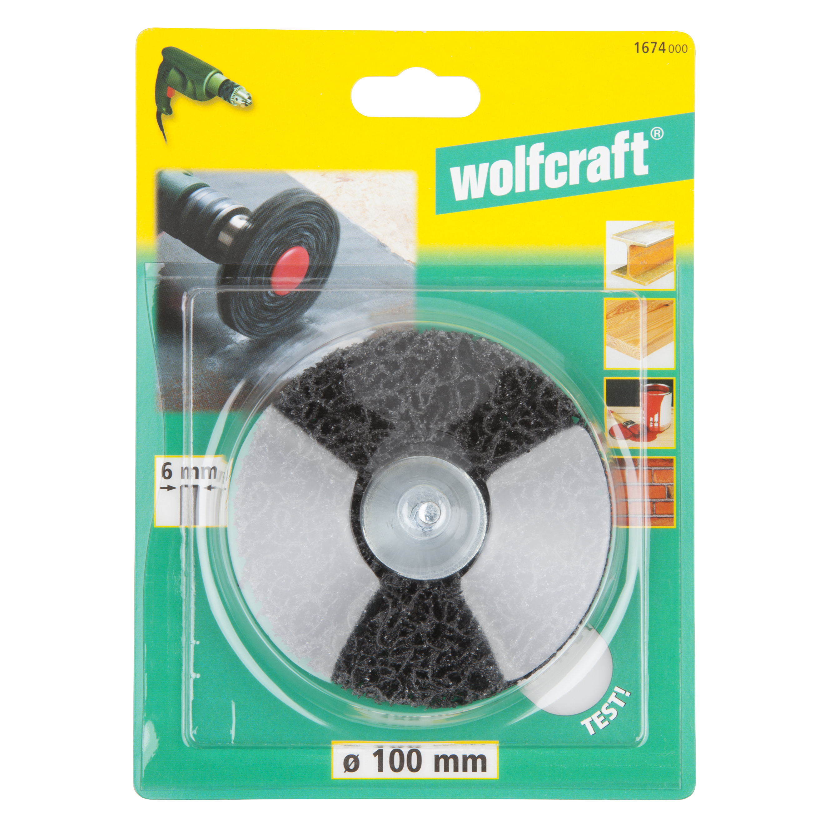 Wolfcraft Brusni Disk Univerzalni Za Čišćenje fi 100x13 mm Prihvat 6 mm - 1674000 - Slika 5