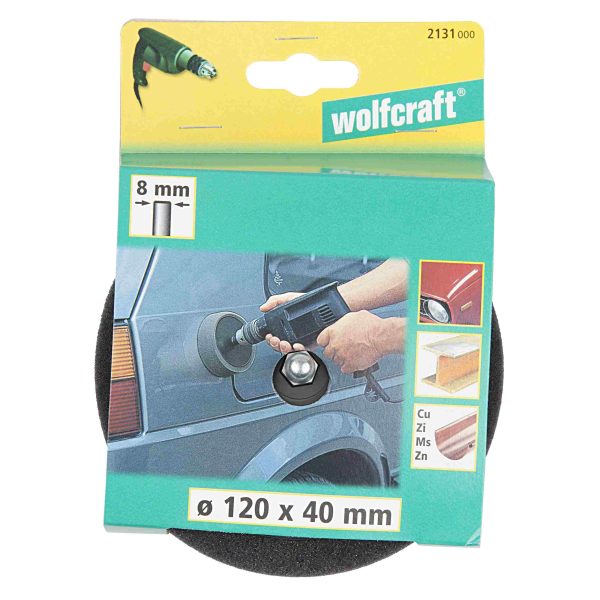 Wolfcraft Glava Za Poliranje fi 120x40mm Prihvat 8 mm - 2131000 - Slika 3