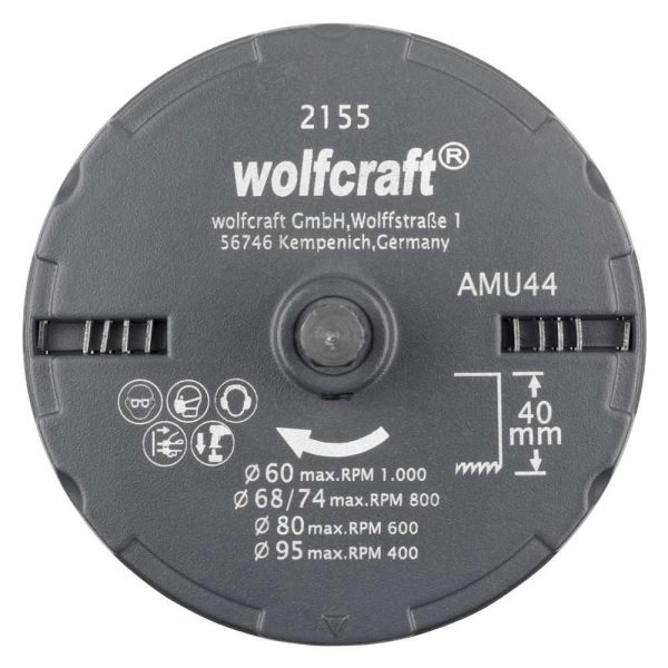 Wolfcraft Set Pila Za Rupe 60, 67, 74, 81, 95 mm / 40 mm / 5 dijelni - 2155000 - Slika 3