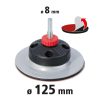 Wolfcraft Disk Potporni 125 mm Čičak FixoFlex Prihvat 8 mm - 2211000 - Slika 4