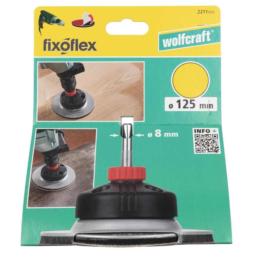 Wolfcraft Disk Potporni 125 mm Čičak FixoFlex Prihvat 8 mm - 2211000 - Slika 6