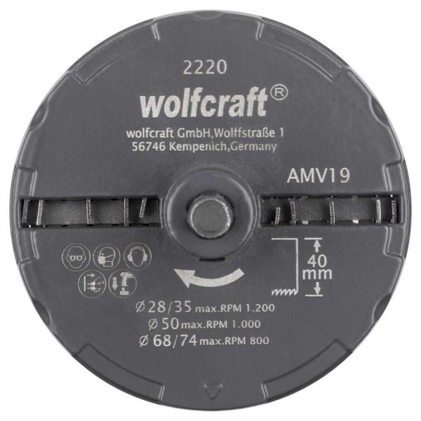 Wolfcraft Set Pila Za Rupe 28, 35, 50, 68, 74 mm / 40 mm Professional / 5 dijelni - 2220000 - Slika 3