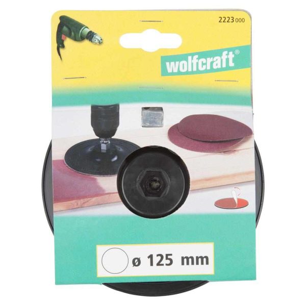 Wolfcraft Disk Potporni 125 mm Čičak Prihvat 8 mm - 2223000 - Image 4