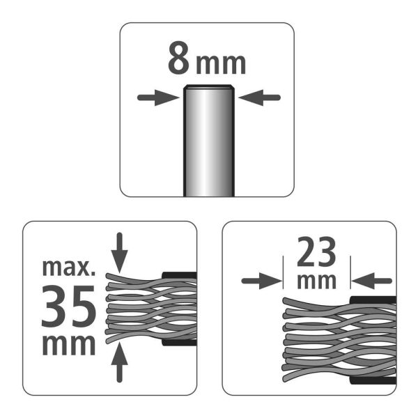 Wolfcraft Četka Kružna Mesingana Valovita Žica fi 80x23/35x0,25 mm Za Drvo Prihvat 8 mm - 2265000 - Slika 4