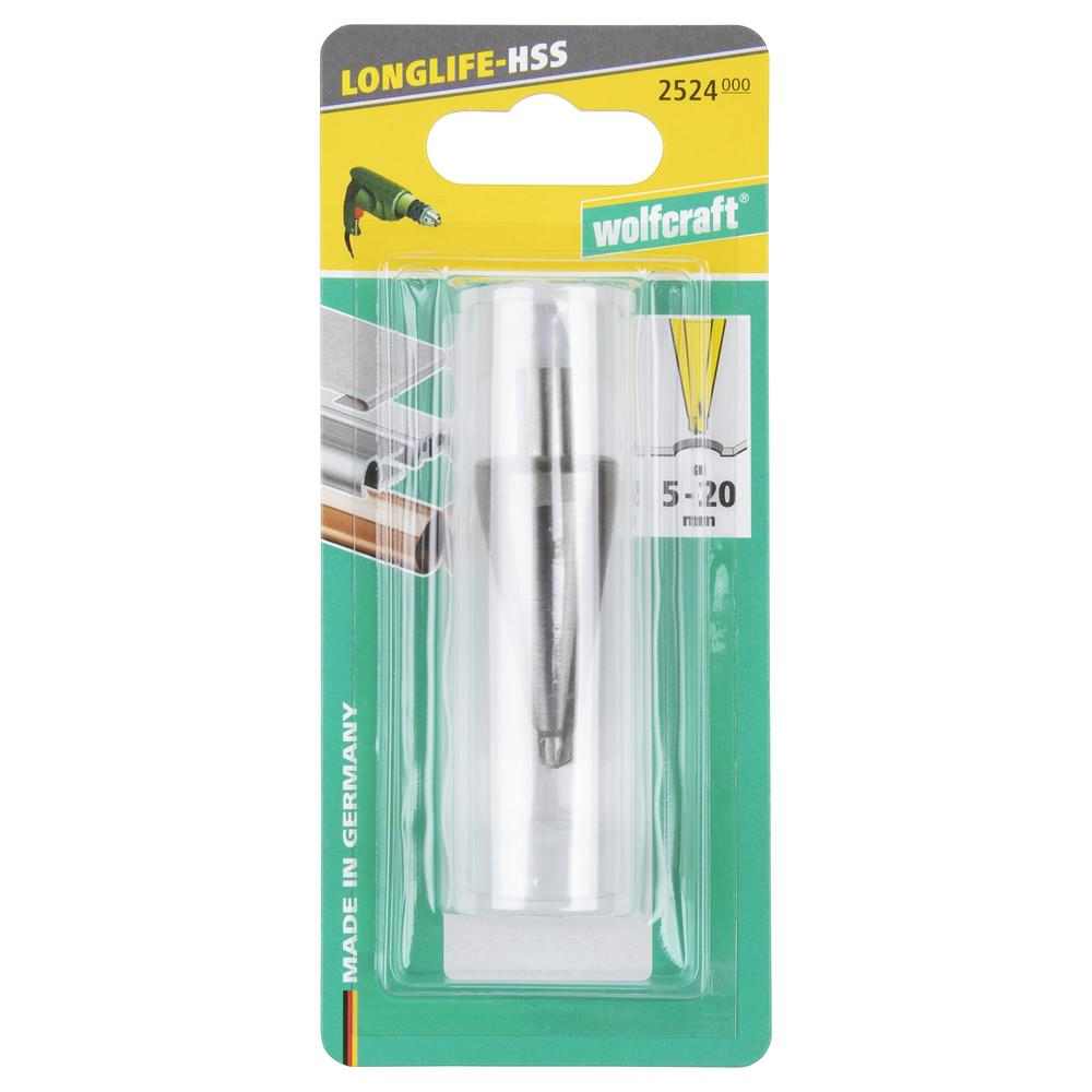 Wolfcraft Svrdlo Konusno Za Lim HSS fi 5-20 / 42,50 mm Prihvat 8 mm - 2524000 - Slika 3
