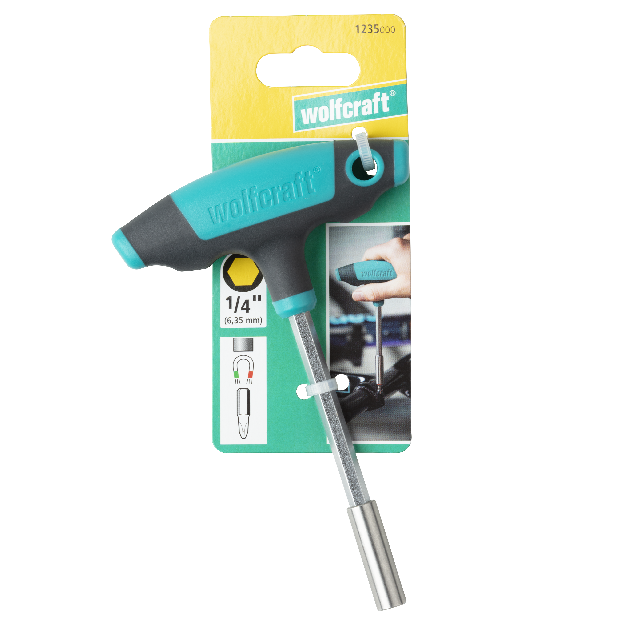 Wolfcraft T-Ručka Sa Prihvatom Za Bit Nastavke 150 mm - 1235000 - Slika 6