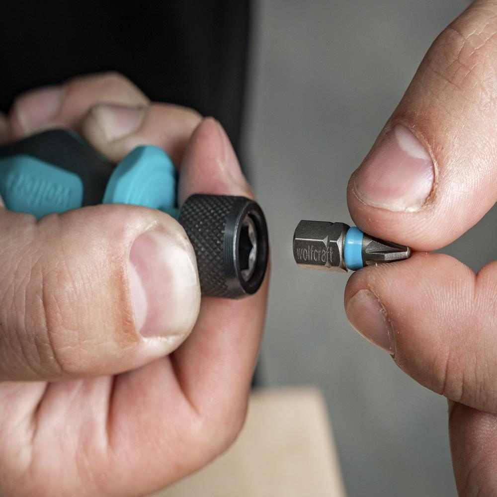 Wolfcraft Odvijač / Ručka Za Bit Nastavke Magnetna Kratka 76 mm – 1239000 - Slika 3