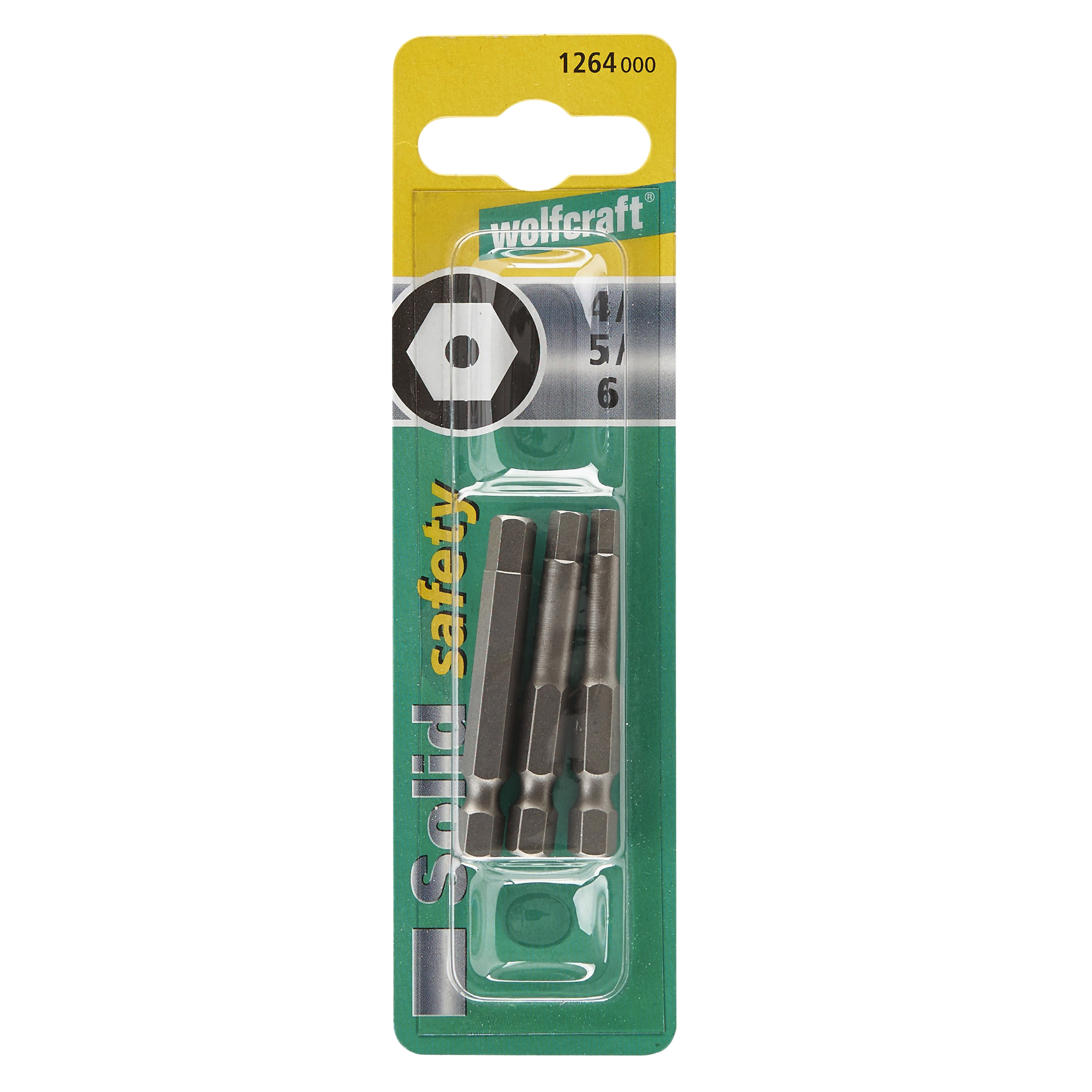 Wolfcraft Set Bit Nastavaka Sa Rupom Imbus 4, 5, 6 - 50 mm / 3 dijelni - 1264000 - Slika 3