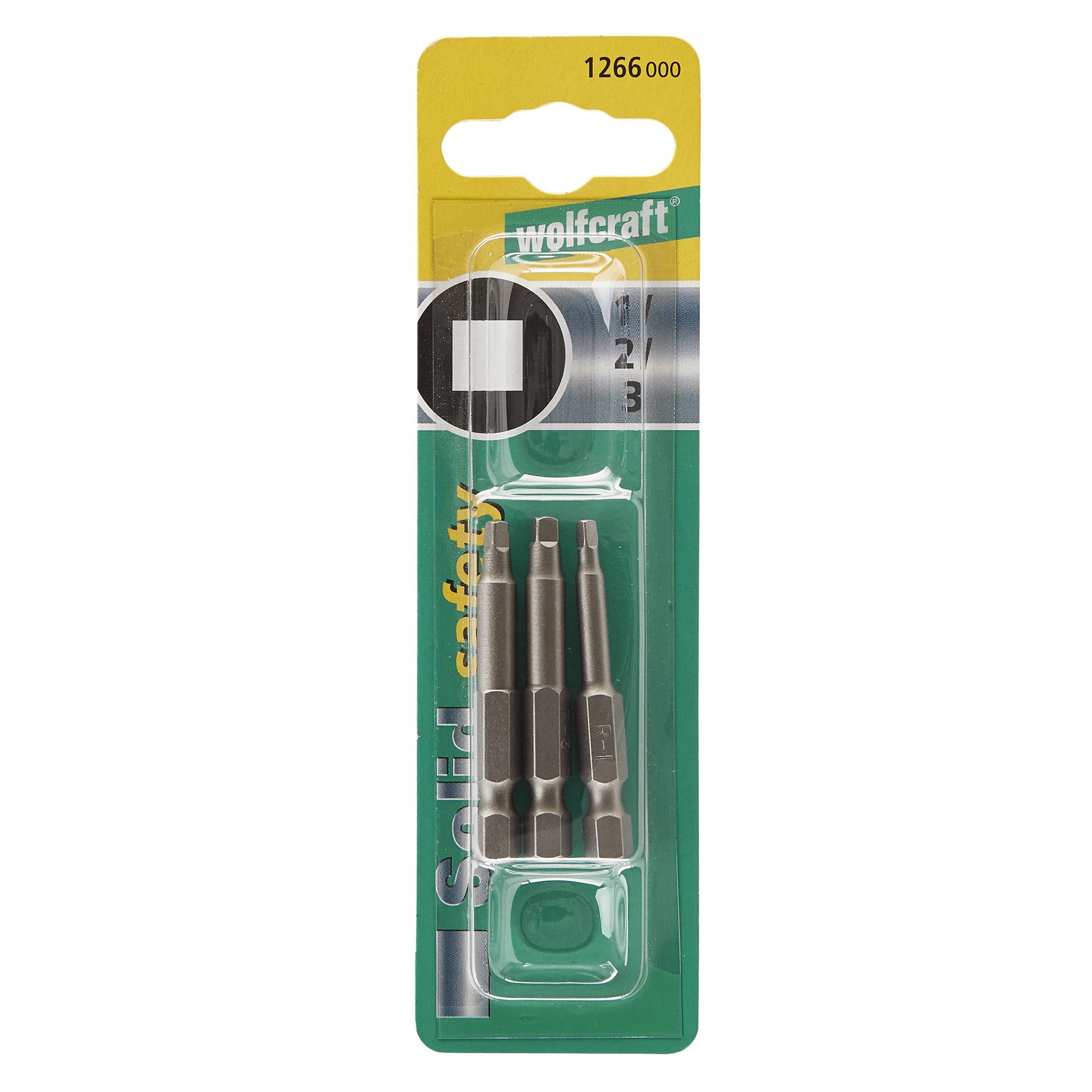 Wolfcraft Set Bit Nastavaka Kvadratni 1, 2, 3 - 50 mm / 3 dijelni - 1266000 - Slika 3