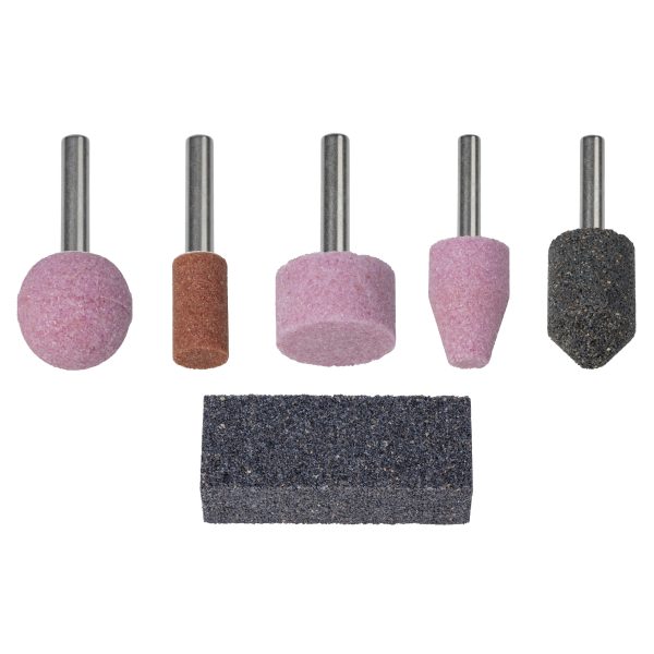 Wolfcraft Set Keramičkih Brusnih Nastavaka Osovina 6 mm / 6 dijelni - 2144000