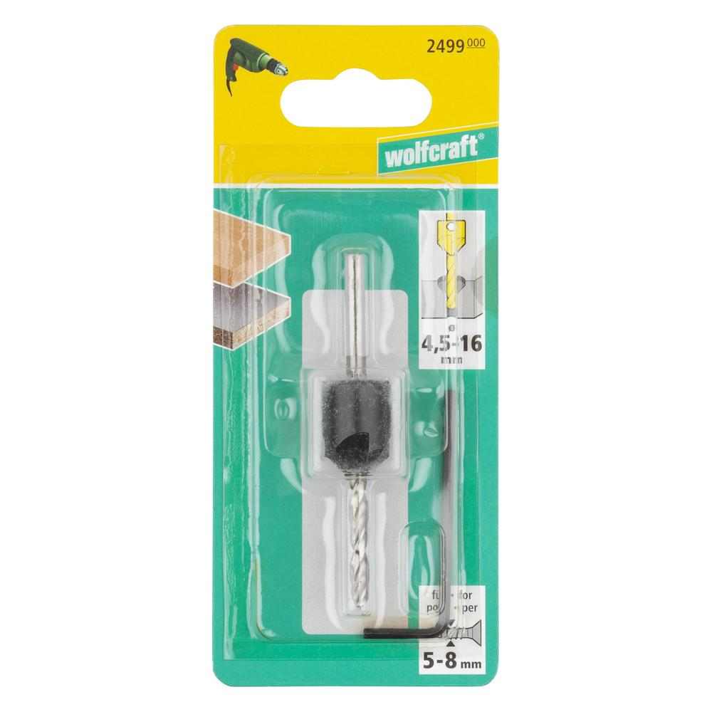 Wolfcraft Svrdlo Za Predbušenje Sa Upuštačem fi 4,5 / 16 mm - 2499000 - Slika 4